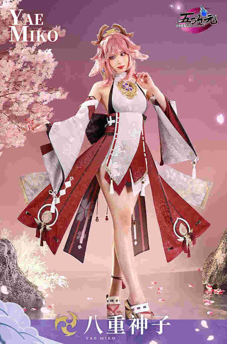原神　八重神子　猫屋小舗製　フルセット 猫屋小舗 原神 コスプレ 八重神子 やえみこ 衣装